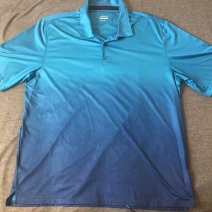 BCG Mens Size Medium blue S/S Golf Polo